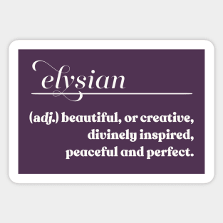 Elysian // Word Lovers Gift Sticker